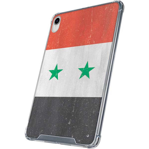 Syria Flag Distressed iPad 11th Gen (2025) Clear Case
