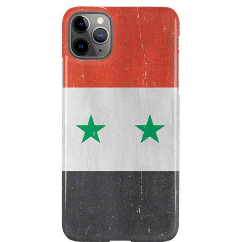 Syria Flag Distressed iPhone Cases