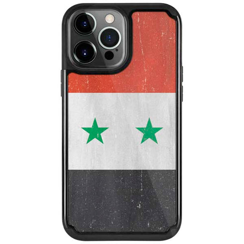 Syria Flag Distressed iPhone Cases
