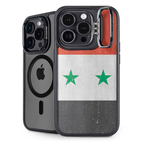 Syria Flag Distressed iPhone Cases
