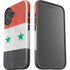 Syria Flag Distressed iPhone 16 Plus Impact Case