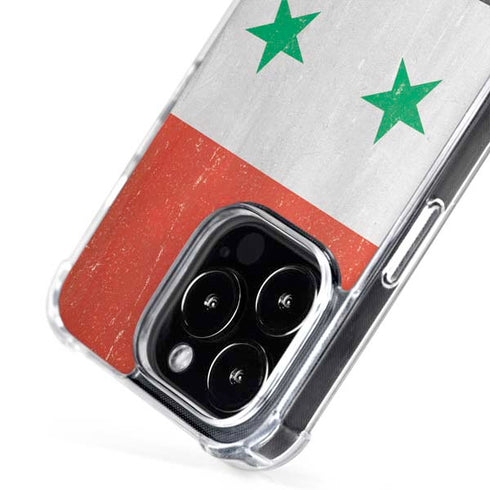 Syria Flag Distressed iPhone 16 Pro MagSafe Case