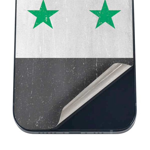 Syria Flag Distressed iPhone 16 Skin