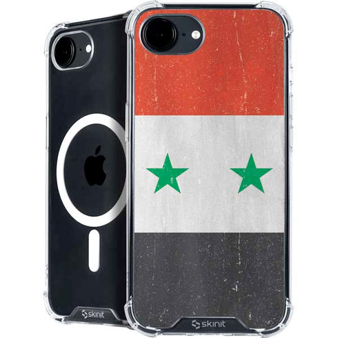Syria Flag Distressed iPhone 16e MagSafe Case