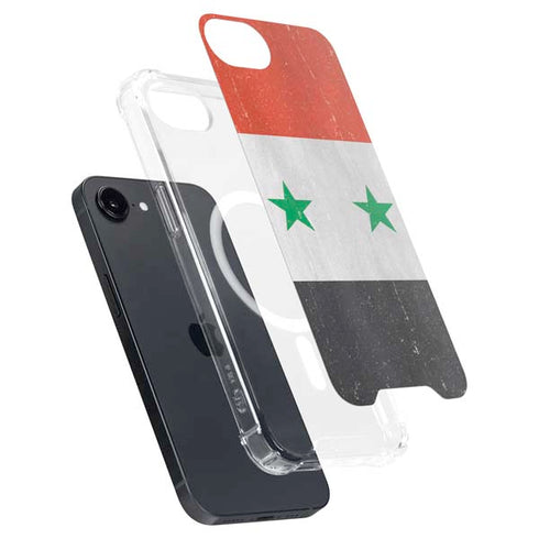 Syria Flag Distressed iPhone 16e MagSafe Case