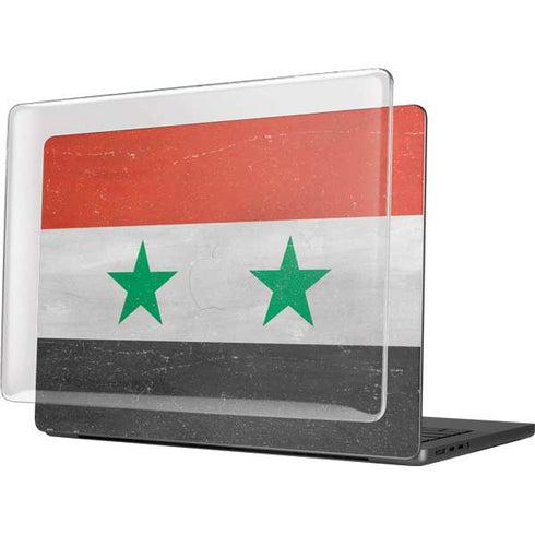 Syria Flag Distressed MacBook Pro 14in (2021-24) Case plus Skin