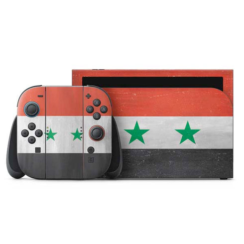 Syria Flag Distressed Nintendo Switch 2 (2025) with Joy-Con Skin