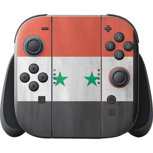 Syria Flag Distressed Nintendo Switch 2 (2025) with Joy-Con Skin