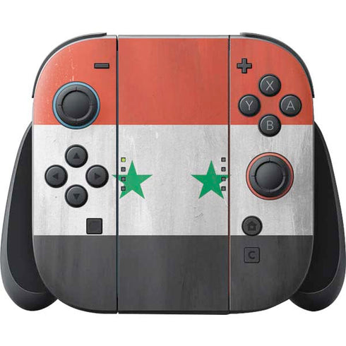 Syria Flag Distressed Nintendo Switch 2 (2025) Joy-Con Controller Skin