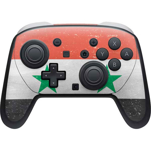 Syria Flag Distressed Nintendo Switch 2 (2025) Pro Controller Skin