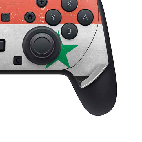 Syria Flag Distressed Nintendo Switch 2 (2025) Pro Controller Skin