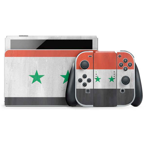 Syria Flag Distressed Nintendo Skins