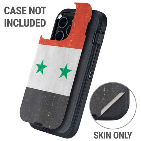 Syria Flag Distressed Otterbox Defender iPhone Skin