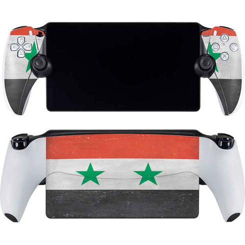 Syria Flag Distressed PlayStation Portal Remote Player Skin