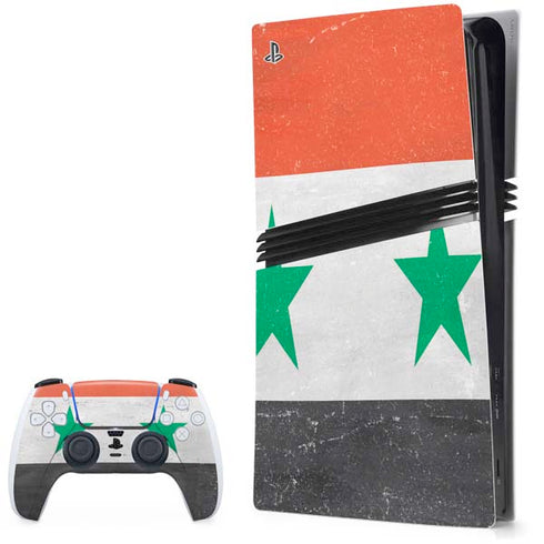 Syria Flag Distressed PlayStation PS5 Skins