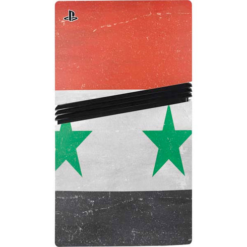 Syria Flag Distressed PS5 Pro Bundle Skin