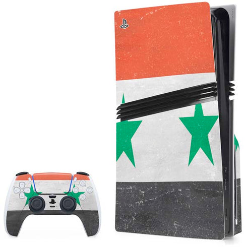 Syria Flag Distressed PlayStation PS5 Skins