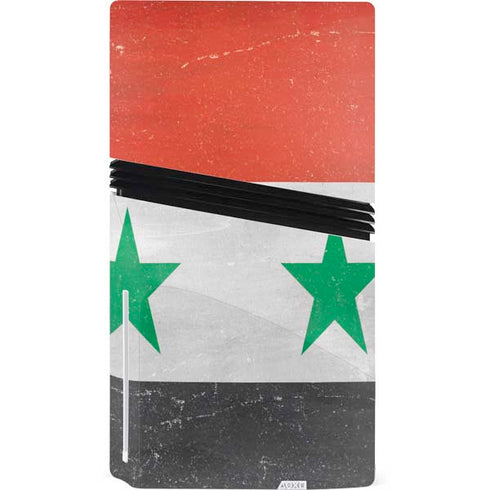 Syria Flag Distressed PS5 Pro Disk Console Skin