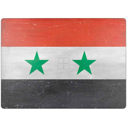 Syria Flag Distressed Surface Laptop 7 13.8in Skin