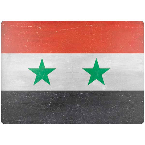 Syria Flag Distressed Surface Laptop 7 15in Skin