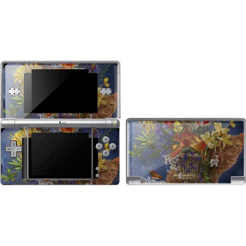 Tabby Cat with Flowers by Nene Thomas Nintendo Skins