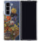 Tabby Cat with Flowers by Nene Thomas Galaxy Z Fold5 5G Clear Case