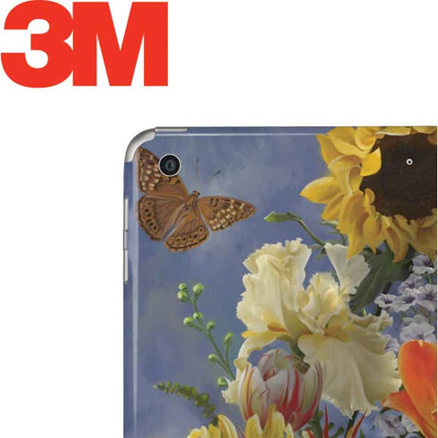 Tabby Cat with Flowers by Nene Thomas Apple iPad Skin