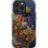 Tabby Cat with Flowers by Nene Thomas iPhone 15 Pro Impact Case