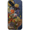 Tabby Cat with Flowers by Nene Thomas iPhone 15 Skin