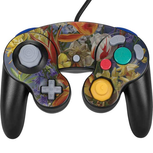 Tabby Cat with Flowers by Nene Thomas Nintendo Skins