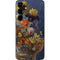 Tabby Cat with Flowers by Nene Thomas Galaxy S25 Skin