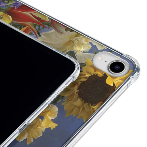 Tabby Cat with Flowers by Nene Thomas iPad 11th Gen (2025) Clear Case