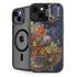 Tabby Cat with Flowers by Nene Thomas iPhone 13 Kickstand Case