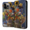 Tabby Cat with Flowers by Nene Thomas iPhone 13 Pro Max Folio Case