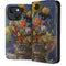 Tabby Cat with Flowers by Nene Thomas iPhone 14 Folio Case