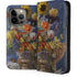 Tabby Cat with Flowers by Nene Thomas iPhone 14 Pro Folio Case