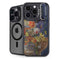 Tabby Cat with Flowers by Nene Thomas iPhone 14 Pro Max Kickstand Case