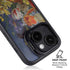 Tabby Cat with Flowers by Nene Thomas iPhone 15 Kickstand Case