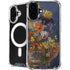 Tabby Cat with Flowers by Nene Thomas iPhone 16 MagSafe Case