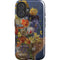 Tabby Cat with Flowers by Nene Thomas iPhone 16 Magsafe Impact Case