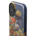 Tabby Cat with Flowers by Nene Thomas iPhone 16 Plus Impact Case