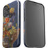 Tabby Cat with Flowers by Nene Thomas iPhone 16 Plus Impact Case