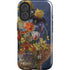 Tabby Cat with Flowers by Nene Thomas iPhone 16 Plus Magsafe Impact Case