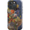 Tabby Cat with Flowers by Nene Thomas iPhone 16 Pro Impact Case