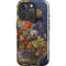 Tabby Cat with Flowers by Nene Thomas iPhone 16 Pro Magsafe Impact Case