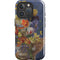 Tabby Cat with Flowers by Nene Thomas iPhone 16 Pro Max Impact Case