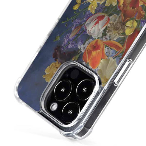 Tabby Cat with Flowers by Nene Thomas iPhone 16 Pro Max MagSafe Case