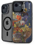 Tabby Cat with Flowers by Nene Thomas iPhone 16e Kickstand Case