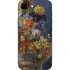 Tabby Cat with Flowers by Nene Thomas iPhone 16e Skin