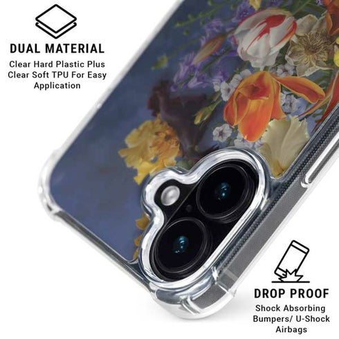 Tabby Cat with Flowers by Nene Thomas iPhone 17 MagSafe Case